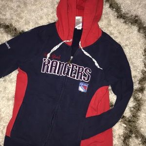 NY Rangers Zip- Up Hoodie